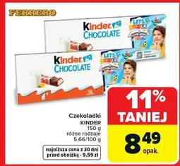 Carrefour Czekoladki KINDER oferta