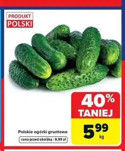Carrefour Polskie ogórki gruntowe oferta