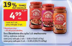 Auchan Sos do ryżu lub makaronu Dawtona pomidorowy ze śmietaną oferta
