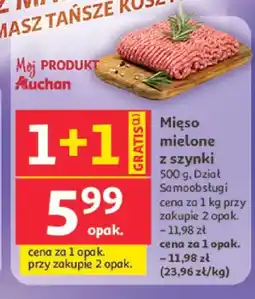 Auchan Mięso mielone z szynki Dział Samoobsługi oferta