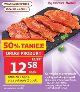 Auchan Karkówka w przyprawie meksykańskiej na grill Auchan oferta