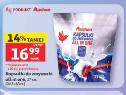 Auchan Kapsułki do zmywarki all in one Auchan oferta