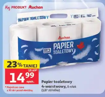 Auchan Papier toaletowy 4-warstwowy Auchan oferta