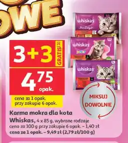Auchan Karma mokra dla kota Whiskas oferta