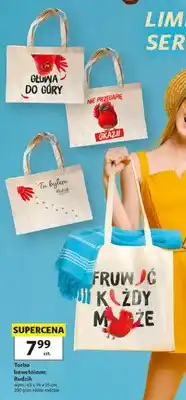 Auchan Torba bawełniana Rudzik wym.: 45x34x15cm 250gsm oferta