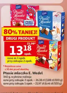 Auchan Ptasie mleczko E.Wedel Macchiato z malinami oferta