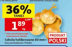 Auchan Cebula kalibrowana 60mm+ polska oferta