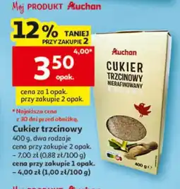 Auchan Cukier trzcinowy nierafinowany Auchan oferta