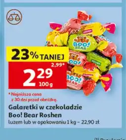 Auchan Galaretki w czekoladzie Boo! Bear Roshen oferta