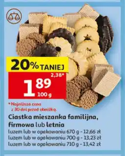 Auchan Ciastka mieszanka firmowa oferta