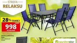 Auchan Zestaw jadalniany Pola stół 6 składanych krzeseł oferta