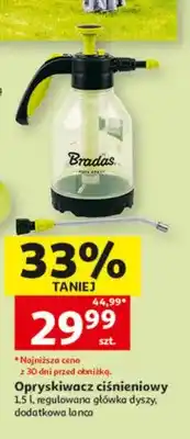 Auchan Opryskiwacz ciśnieniowy Bradas regulowana główka dyszy dodatkowa lanca oferta