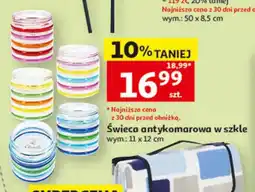 Auchan Świeca antykomarowa w szkle 11x12cm oferta