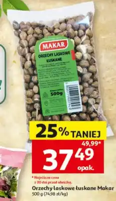 Auchan Orzechy laskowe łuskane Makar oferta