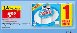 Auchan Ręcznik papierowy Foxy Asso 4-pak oferta