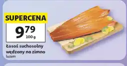 Auchan Łosoś suchosolny wędzony na zimno luzem oferta