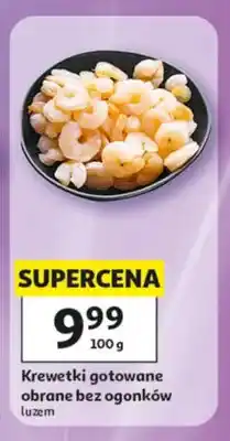 Auchan Krewetki gotowane obrane bez ogonków luzem oferta