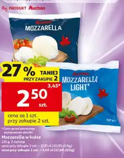Auchan Mozzarella w kulce Auchan oferta