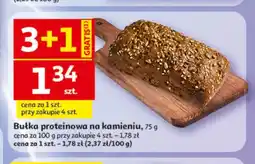 Auchan Bułka proteinowa na kamieniu oferta