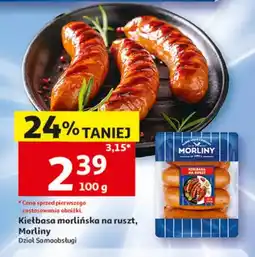 Auchan Kiełbasa morlińska na ruszt Morliny oferta