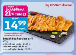 Auchan Boczek bez kości na grill Auchan oferta