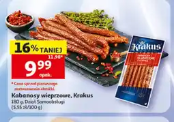 Auchan Kabanosy wieprzowe Krakus oferta