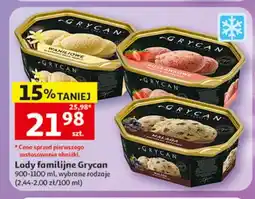 Auchan Lody familijne Grycan Waniliowe oferta