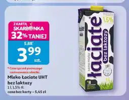 Auchan Mleko Łaciate UHT bez laktozy 1,5% oferta