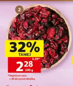 Auchan Żurawina cięta suszona słodzona oferta