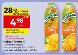 Auchan Nektar Tymbark pomarańcza mango oferta