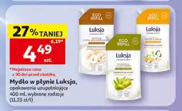 Auchan Mydło w płynie Luksja opakowanie uzupełniające oferta