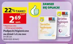 Auchan Podpaski higieniczne na noc oferta