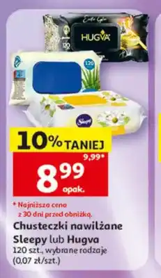 Auchan Chusteczki nawilżane Sleepy oferta