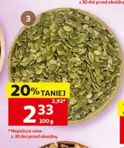 Auchan Pestki dyni łuskane oferta