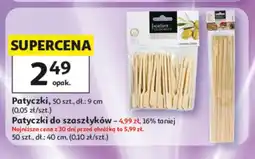 Auchan Patyczki 50szt. dł. 9cm oferta