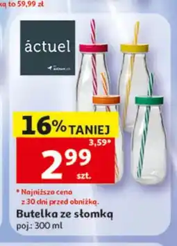 Auchan Butelka ze słomką actuel oferta