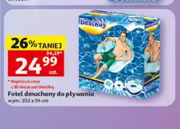 Auchan Fotel dmuchany do pływania Bestway wym.: 102x94cm oferta
