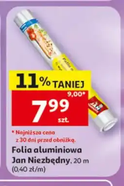 Auchan Folia aluminiowa Jan Niezbędny 20m oferta