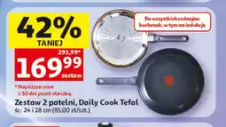 Auchan Zestaw 2 patelni Daily Cook Tefal śr. 24 i 28cm oferta
