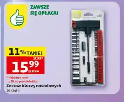 Auchan Zestaw kluczy nasadowych 36-pak oferta