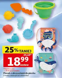 Auchan Plecak z akcesoriami do piasku wieloryb oferta