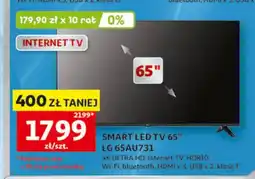 Auchan SMART LED TV 65 LG 65AU731 4K ULTRA HD Internet TV HDR10 Wi-Fi bluetooth HDMI x 3 USB x 2 klasa F oferta