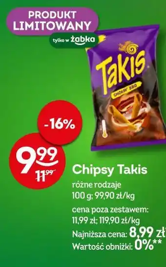 Żabka Chipsy Takis oferta