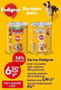 Żabka Karma Pedigree junior z kurczakiem, adult z wołowiną oferta