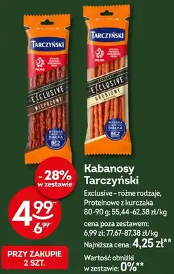 Żabka Kabanosy Tarczyński oferta