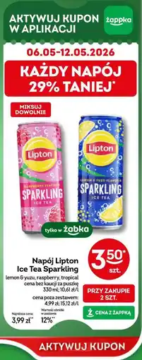 Żabka Napój Lipton Ice Tea Sparkling oferta