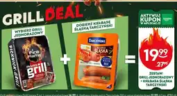 Żabka Zestaw: GRILL JEDNORAZOWY + KIEŁBASA ŚLĄSKA TARCZYŃSKI oferta