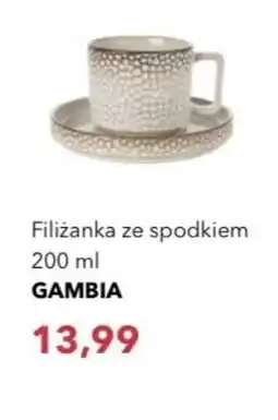 Nela Gambia Filiżanka ze spodkiem oferta