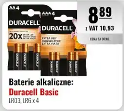 Eurocash Baterie alkaliczne: Duracell Basic LR03, LR6 x 4 oferta