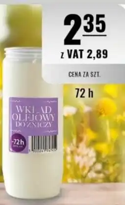 Eurocash Wkład olejowy: do zniczy 72 h oferta